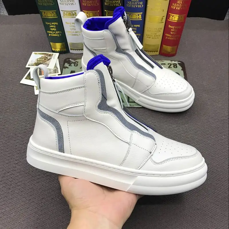 

New Arrival British Men Casual Comfort Shoes Fashion Forward Winter Warm Ankle Boots Man White Leisure Shoes Size 38-44
