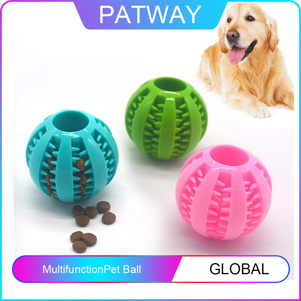 

New Pet Dog Toy Interactive Rubber Balls Pet Dog Cat Puppy Chew Toys Ball Teeth Chew Toys Tooth Cleaning Balls 5CM