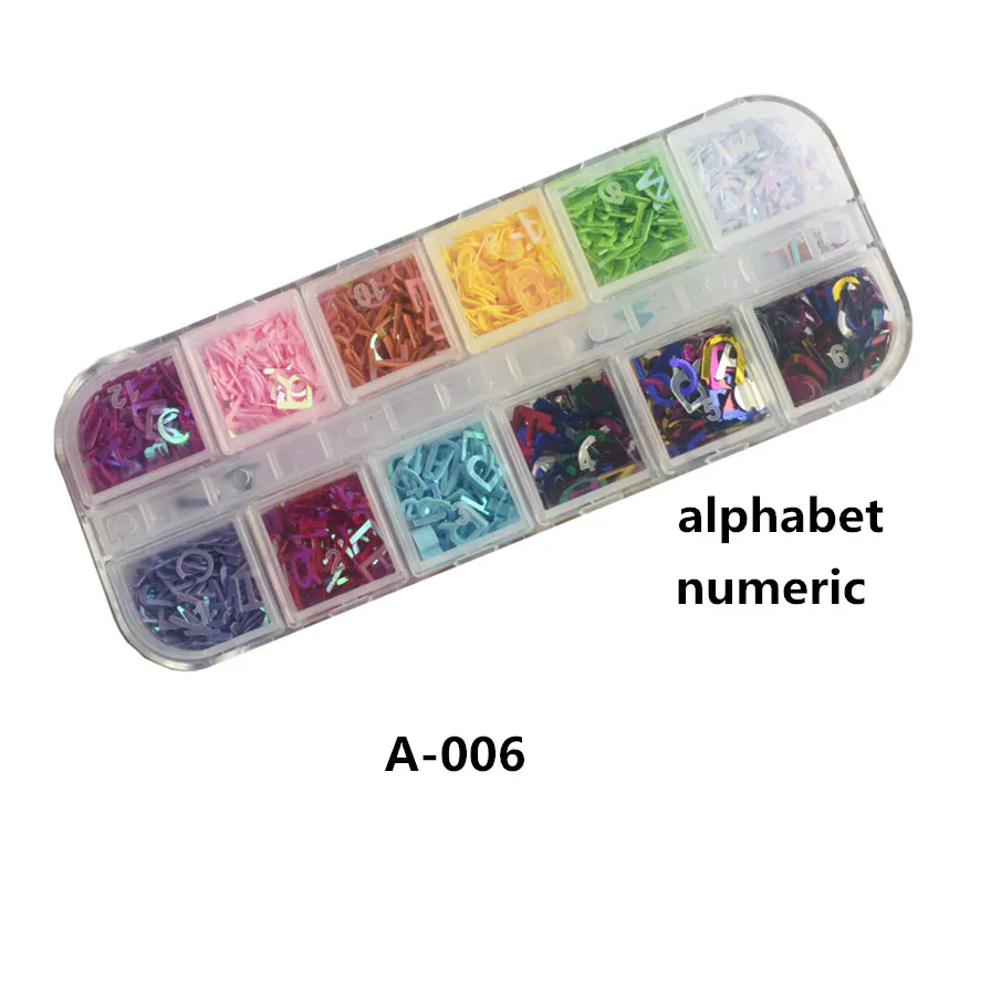 Holographic Love Star Nail Sequin Set