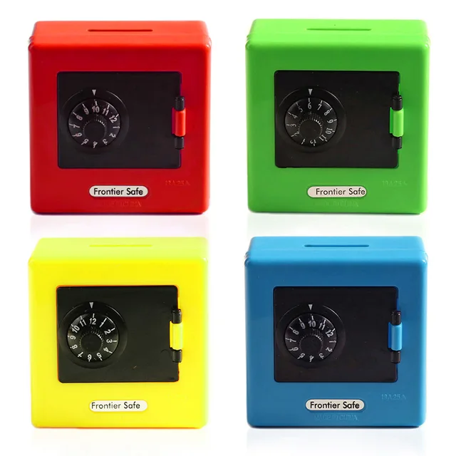 Baby Kids Money Boxes Combination Lock Money Coin Saving Storage Box Code Cash Safe Case Piggy Bank Deposit Banknote Toys 1