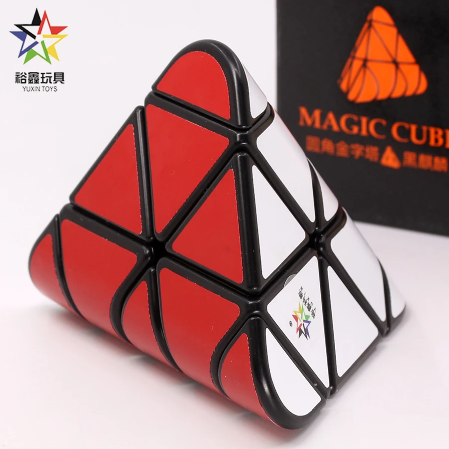 

YuXin Magic Cube 2 Colors Pyramid Black Kylin Speciall Shape Magico Puzzle Logic Twist Irregular Geometry Cubo Toys Game