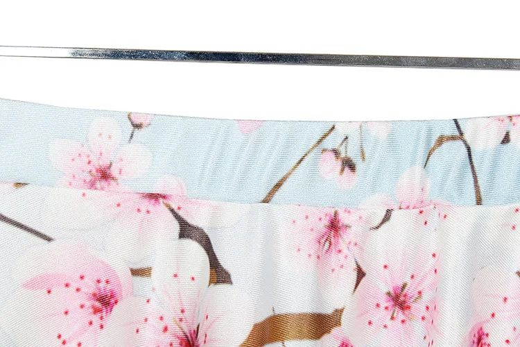 New Products Europe And America Skirt Digital Printing Pleated Skirt Seam Skirt Short Skirt BZQ1014