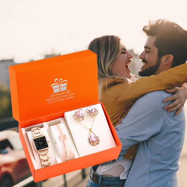 Luxury Square Watch Jewelry Watch Set 1