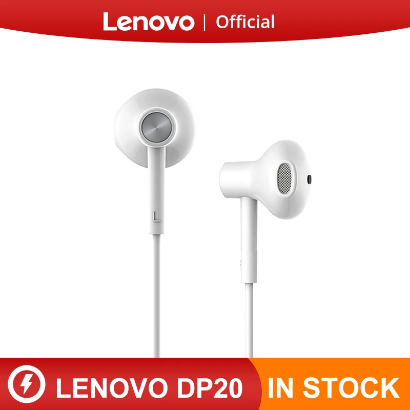 Оригинальные наушники Lenovo DP20 Dual Unite In Ear HIFI для Мобильный телефон Android Xiaomi Samsung |