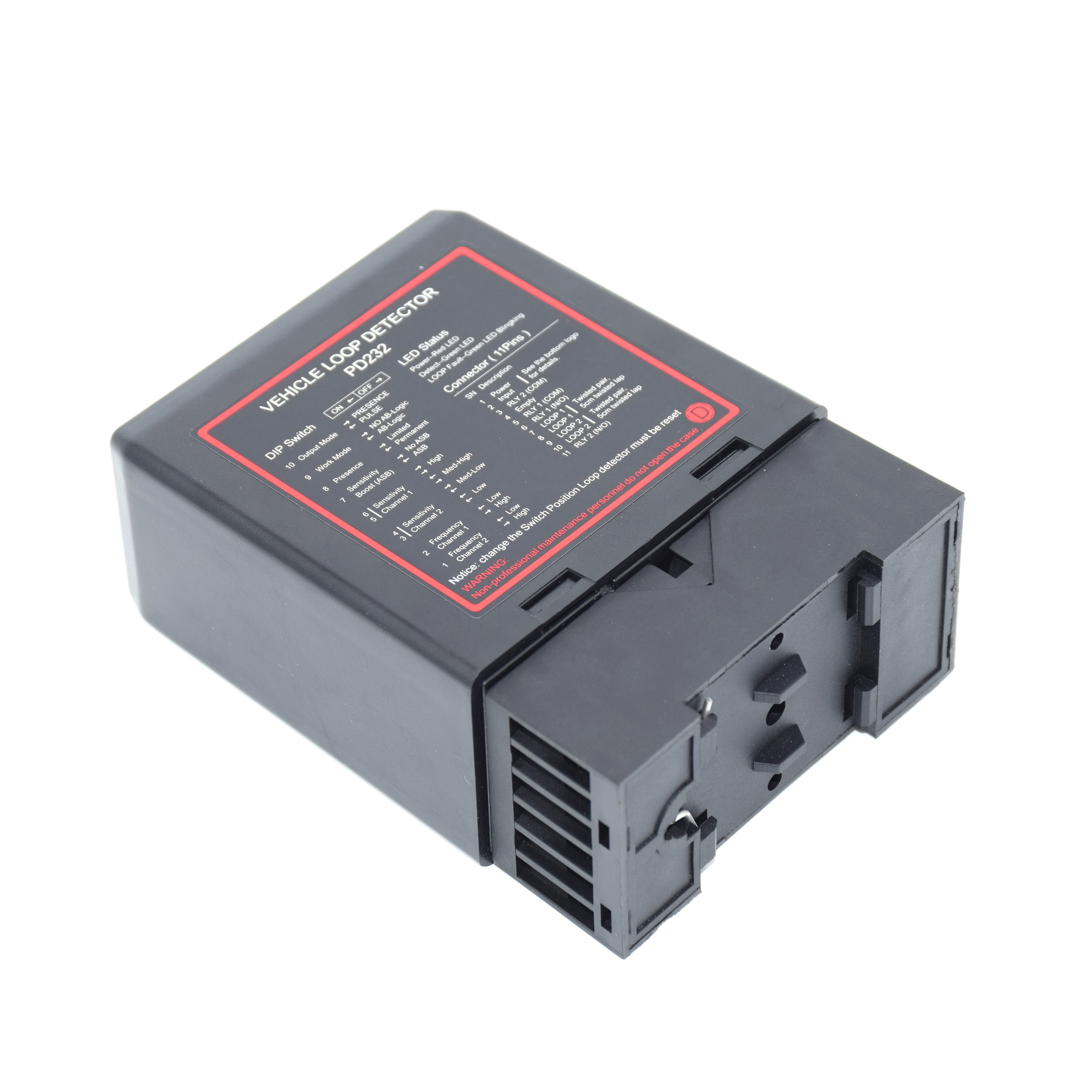 AC 110/220v 2 Channel Vehicle Loop Detector For Garage Door Opener Car Parking Management