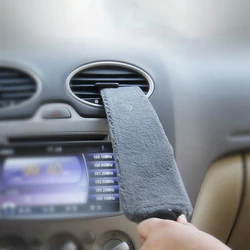Escova de limpeza do carro espanar remover lado ferramentas de lavagem automática carro medidor detalhando mais limpo para ar condicionado painel gap