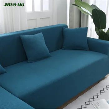 

Elastic Stretch Sofa Cover Knit thick Seater Slipcover plaid Covers for Universal Sofas Livingroom Sectional L Shaped Slipcover