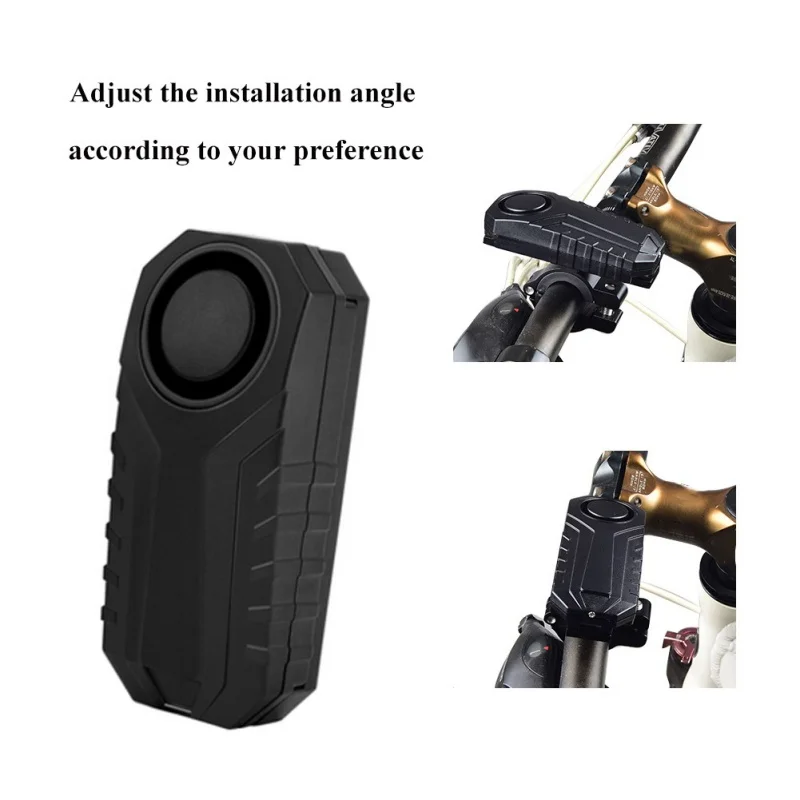 

113dB Wireless Bicycle Lock Anti-Theft Vibration Motorcycle Bicycle Waterproof Security Bike Alarm with Remote