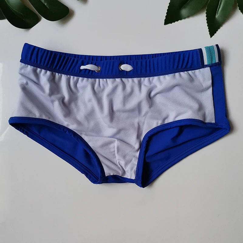 Модель 2019 года однотонные мужские плавки белый купальник для серфинга гей трусы