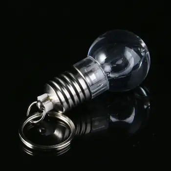 

Mini Change Color Creative LED Lamp Bulb Light Key Chain Key Ring Night light 28TC