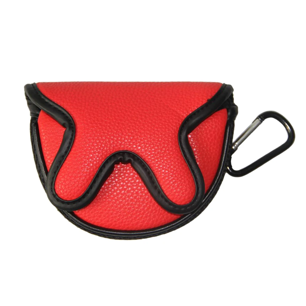 Golf Putter Cover,Putter Headcovers Mallet Putter Head Cover Leather Golf Putter Cover Mallet with Magnetic Closure
