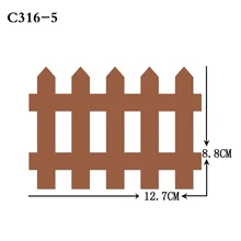 Забор, карты, орнамент деревянные штампы Скрапбукинг C-316-5 режущие штампы совместимы с большинством высечных машин