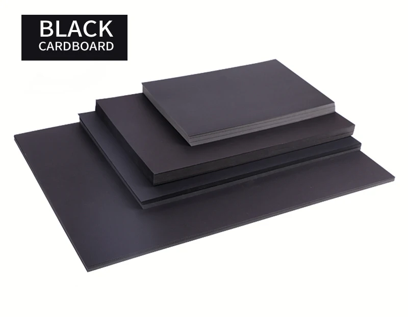 50pcs/lot A3 A4 A5 Black Kraft Paper DIY Card Making 120g 150g 180g 250g 300g 400g Craft Paper Thick Paperboard Cardboard