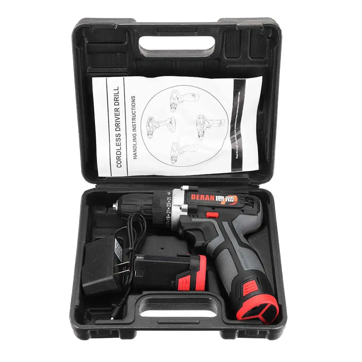 100-240V Cordless Drill Impact Drill Double Speed