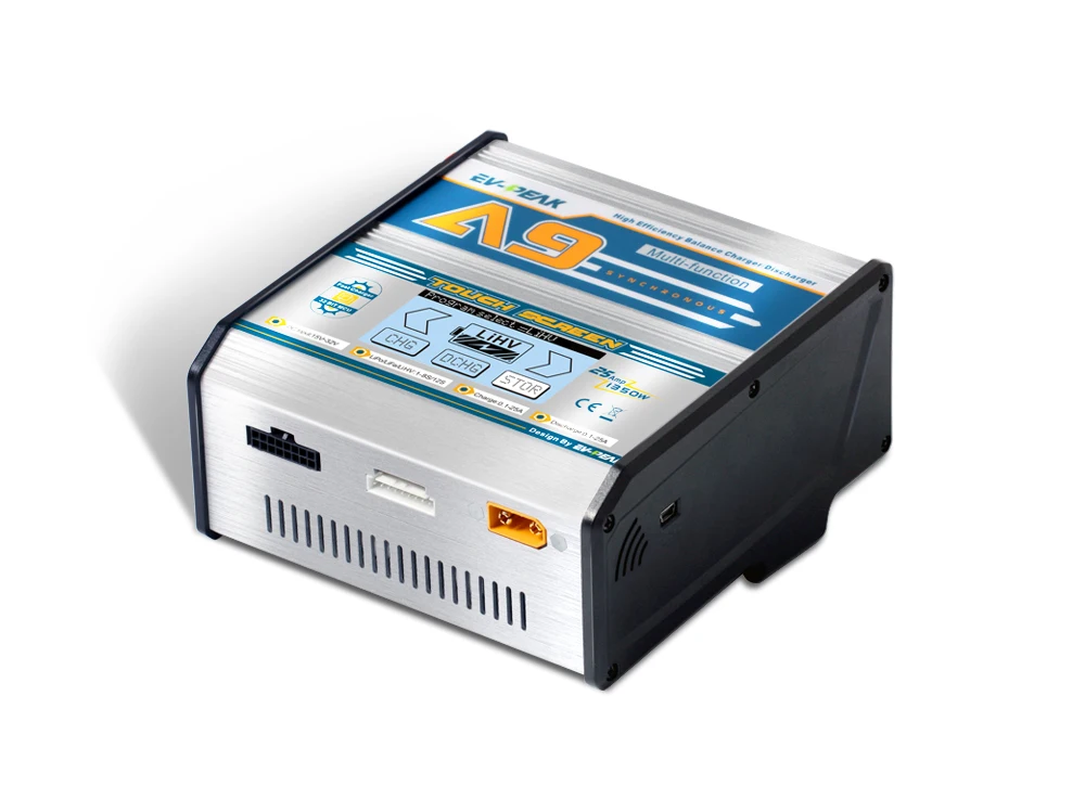 EV-PEAK A9 1350 watts 25A high capacity rechargeable 1-8 cells DC battery pack balance charger with touch screen