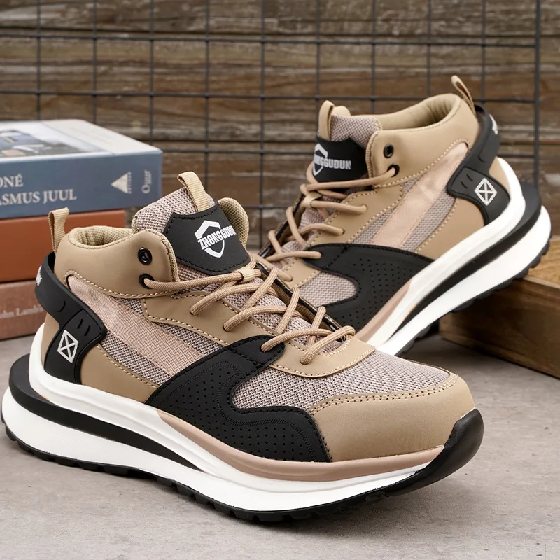 Safety Shoes Men Shoes Work Sneakers Men Steel Toe Shoes Work Boots Puncture Proof Industrial