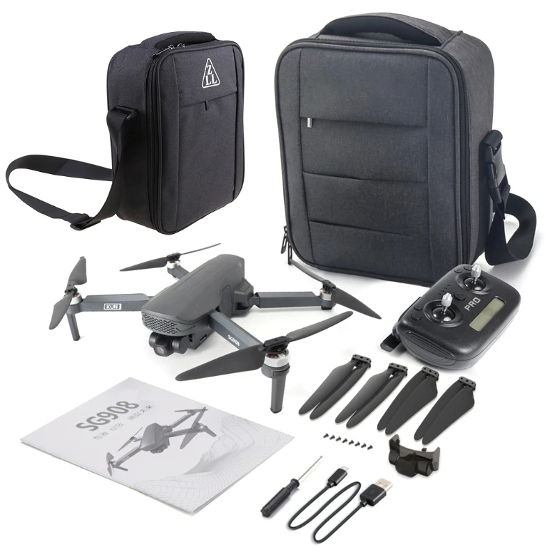 SG908 Drone GPS 4K  50X Zoom Wide Angle Dual Camera 5G WIFI FPV Foldable Selfi P31B