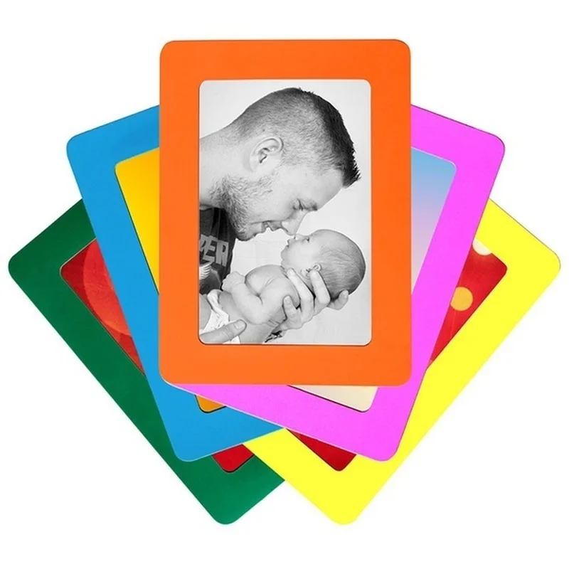 Photo Frame 5inch Colorful Magnetic Picture Frames Photo Magnets Photo Frame For Refrigerator Perfect For Family Photos And Memories