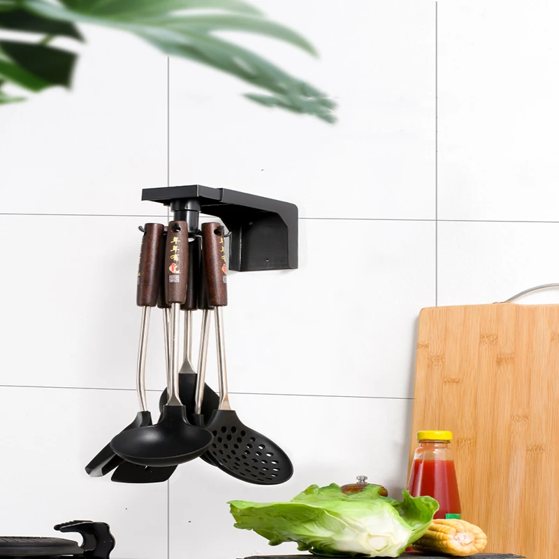 Kitchen utensils holder spoon holder spoon rest utensil holder spatula holder 360°rotate retractable kitchen spoon holder