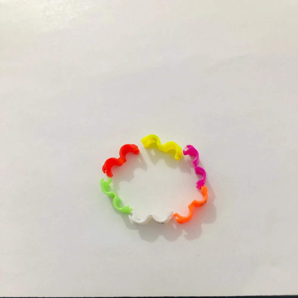 60 Pcs Inner 2.7/ 3/4/4.5/5Mm Canary Clip Ring Bird Pigeon Parrot Leg Rings Small Birds Foot Rings Mix Color Bird Ring