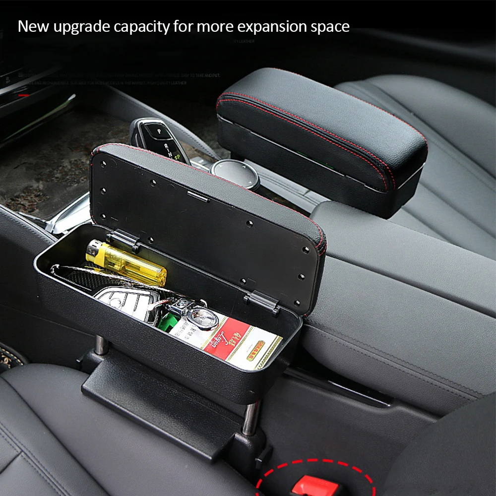 Автомобильная коробка для хранения может заполнять подлокотник, беспроводная коробка для хранения швов автомобиля, регулируемая высота подлокотника, коробка для сиденья, органайзер для автомобильных аксессуаров