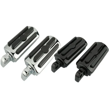 

Chrome Motorcycle Foot Pegs Male Mount Front Rear Footrest Pedals For Harley Touring Electra Glide FLHT Heritage Softail Dyna
