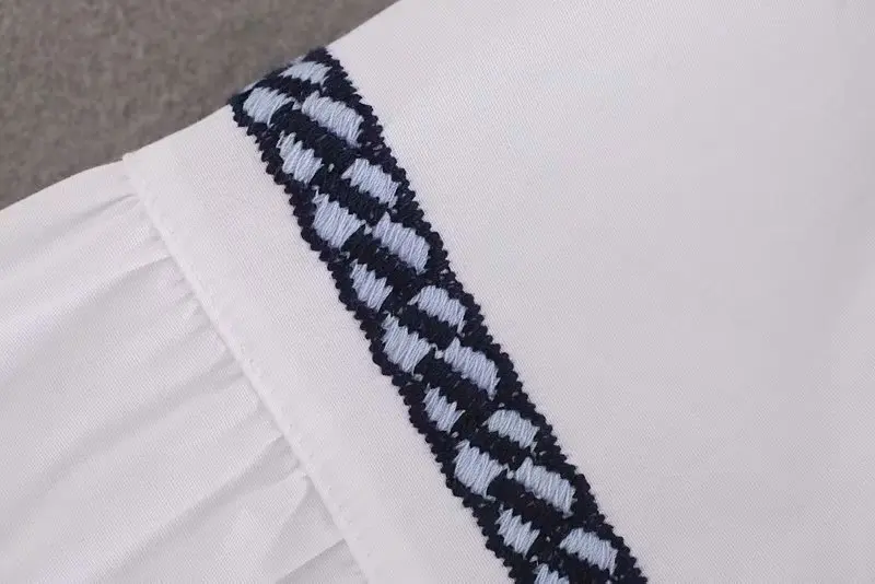 Женская рубашка на шнуровке с круглым вырезом и вышивкой в виде кота; сезон весна-лето-осень; женские тонкие топы с длинными рукавами; блузка; TB3617