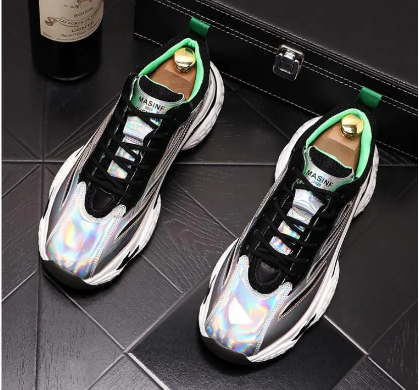 2020 new Casual Men Shoes Platform Sneakers Vintage Male Thick Sole Trainers Running Shoes High Quality Youth Boy Gym Teenagers