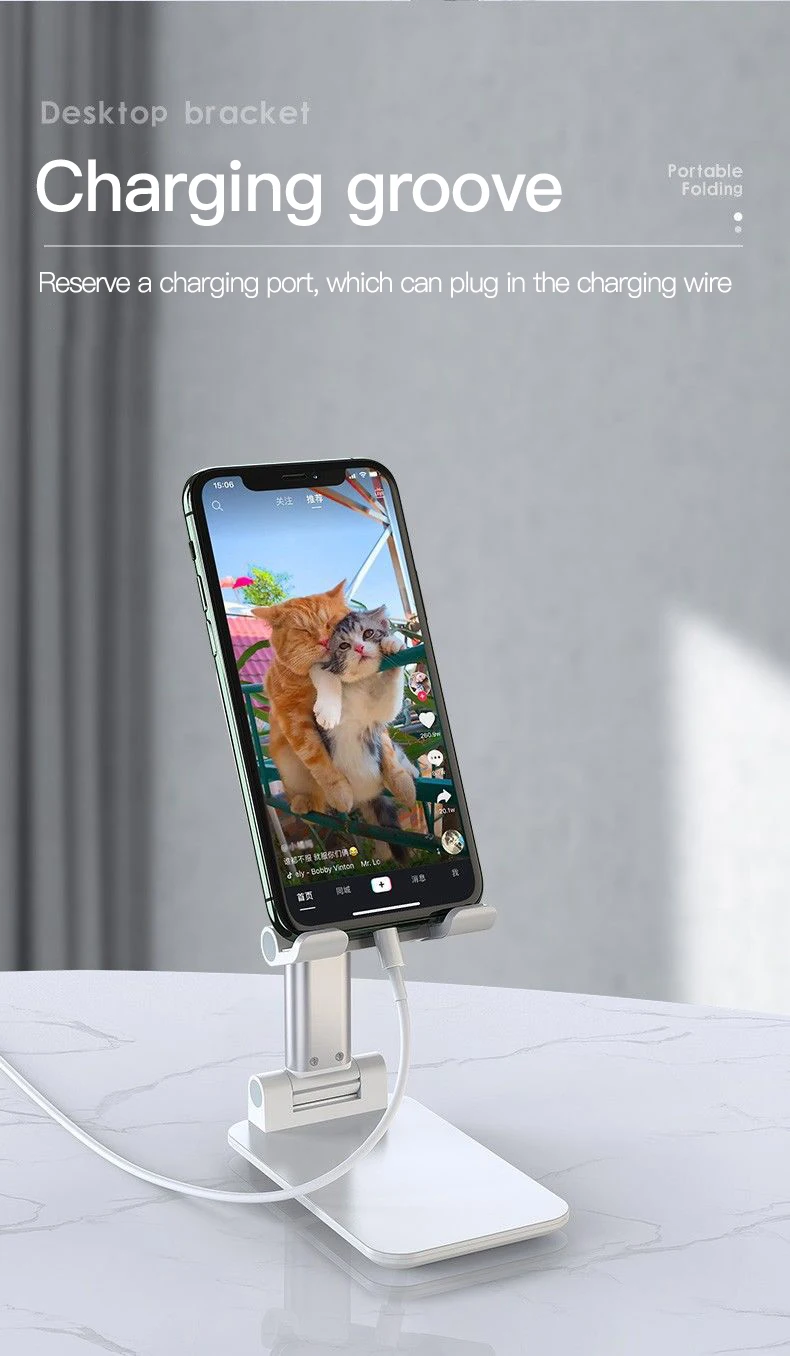 TAIHOM Đa Năng Để Bàn Giữ Điện Thoại Cho IPhone IPad Có Thể Điều Chỉnh Máy Tính Bảng Để Bàn Gấp Gọn Điện Thoại Bàn Làm Việc mobile phone holder for car