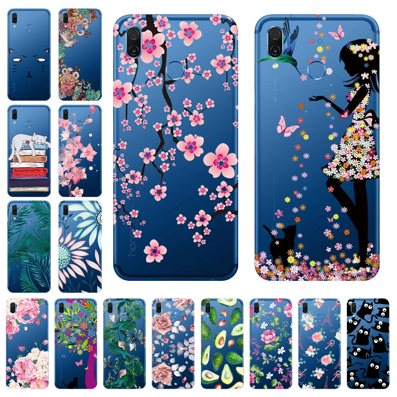 

Silicon Soft TPU Case For Huawei Honor Play Case Transparent Clear Cover Honor Play COR-AL00 Covers Back Coque Fundas