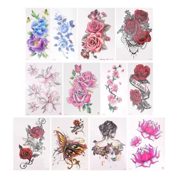 

12pcs Creative Tattoos Stickers Body Stickers Arm Stickers Decorative Stickers