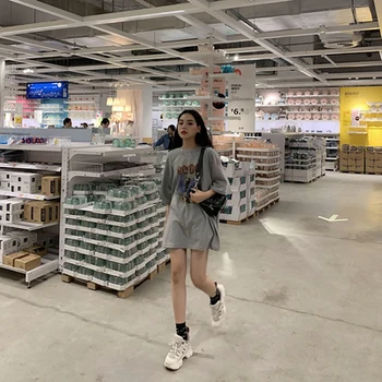 

NEW Middle and long women's spring and summer 2020 new clothes loose new fashion