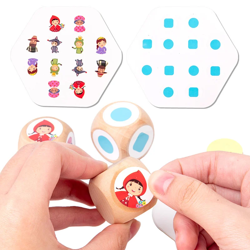 Logic Game Children Matching Toys Character Pattern Color Matching Board Games Memory Concentration Training Educational Toys 4