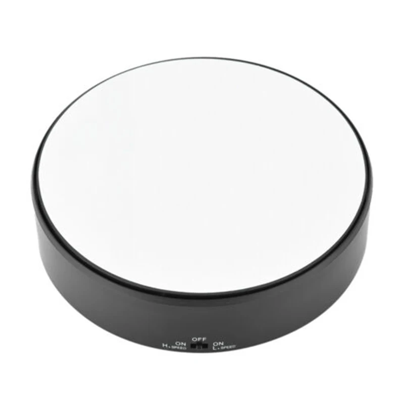 360 градусов электрический поворотный дисплей стенд Регулируемая вращающаяся скорость поворотный стол косметические ювелирные изделия часы зеркало поверхность Показать держатель