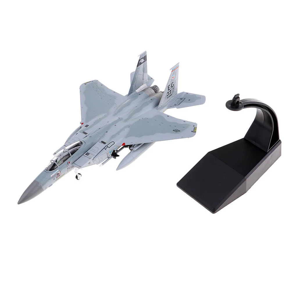 Литой под давлением модель самолета игрушка 1/100 масштаб сплав моделирование США F15 самолет модель самолета детская игрушка подарок для коллекции