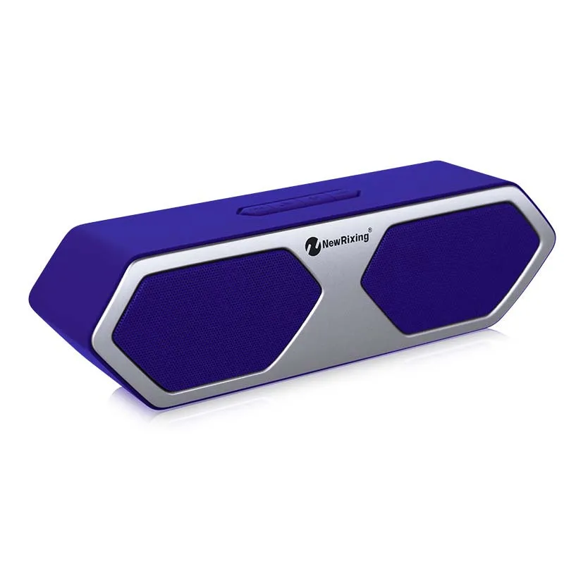 Синий Tws соединение Bluetooth Саундбар портативный беспроводной Колонка коробка динамик Поддержка TF карта FM стерео Hi-Fi коробки домашний кинотеатр - Цвет: Синий