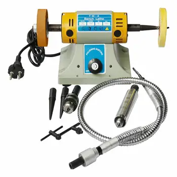 

TM-2 Jewelry Rock Polishing Buffer Machine Bench Lathe Polisher 350W 110V