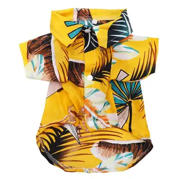 

1pc Hawaii Printed Pet Shirt Pet Clothes Dog Clothes Style Hawaii Shirt Pet Supplies Pet Coat For Puppy