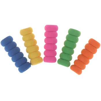 

10pcs Pen Cap Pencil Hand Protection Ridged Cap Handwriting Soft Foam Pen Pencil Grips Children School Stationery