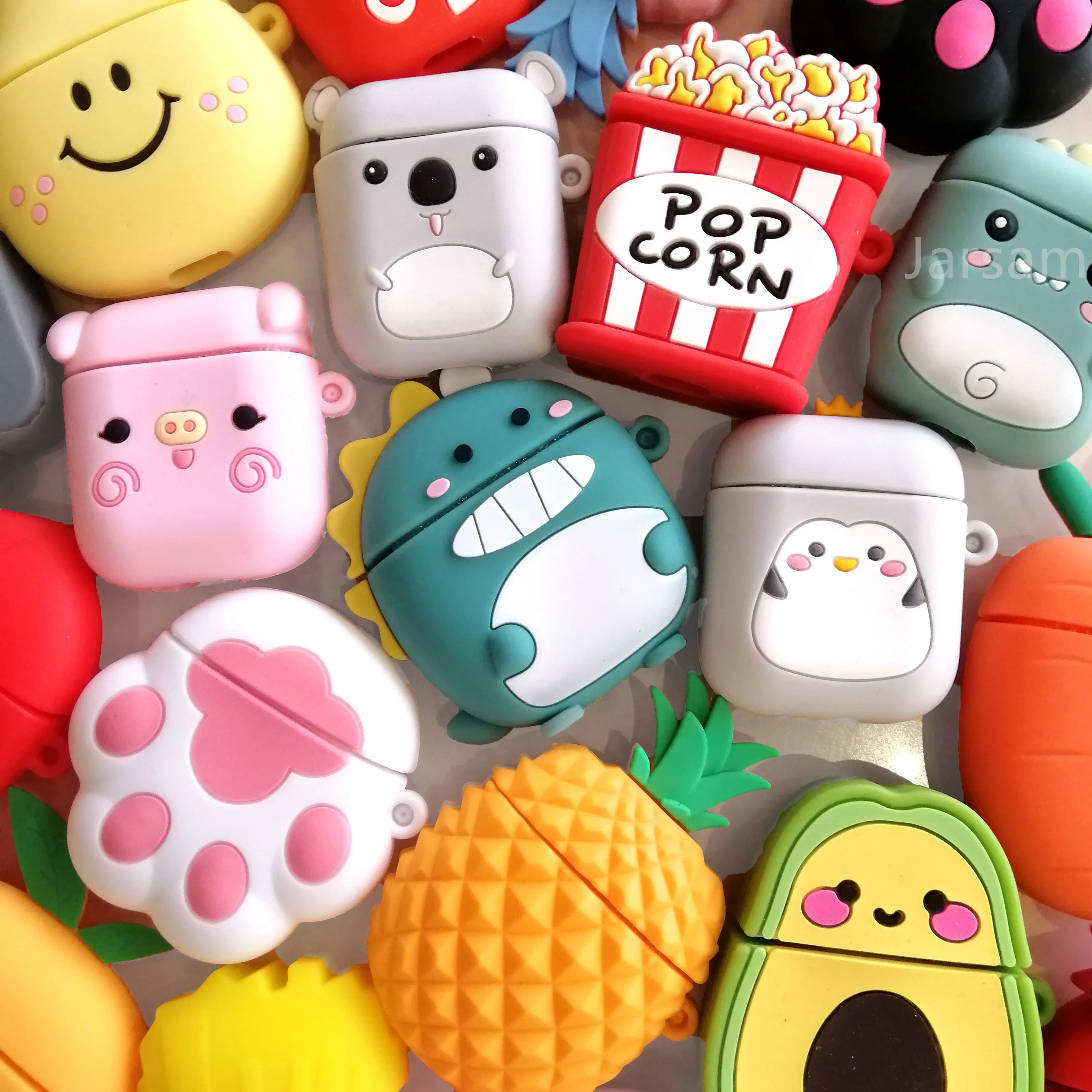 Compra Funda de silicona con dibujos animados para funda de airpods, funda protectora 3D para auriculares funda de airpods OnwZe8aNlOD