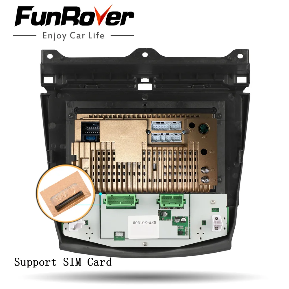 FUNROVER Android 9,0 4G Автомобильный Радио мультимедийный плеер для Honda Accord 7 2003-2007 автомобильный dvd навигатор gps 2 din RDS стерео navi