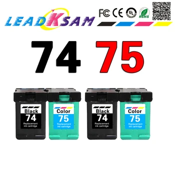 

LEADKSAM Ink Cartridges Compatible For hp 74 75 XL for hp74 for hp75 74XL Photosmart C4200 C4280 C4345 C4380 C4385 C4480 C4580