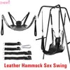 For Couples！Two Laryers Sex Swing Leather Sling Hanmmock Pillow Chair Furuitures Living Room Bed Adult Games BDSM Bondage Toys 1