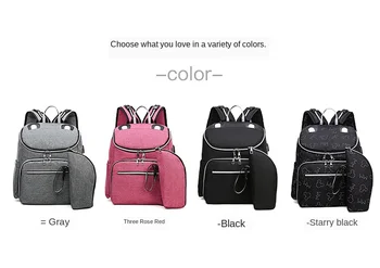 

Mummy bag USB Diaper Bag Baby Care Large Capacity Mom Backpack Mummy Maternity Wet Bag Waterproof Pregnant Bag