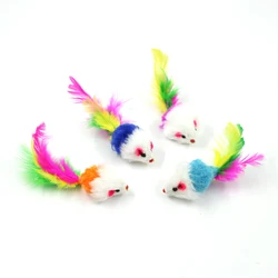 Fur Mice Cat Toys, Soft and Durable for Play , Catnip Mice for kittens