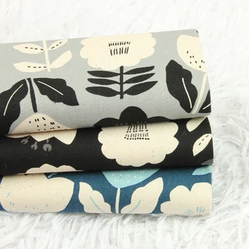 

Half Yard Thicken Cotton Fabric With Northern Europe Big Flower Print Handmade DIY Bag Sewing Tissue 100% Cotton CR-615