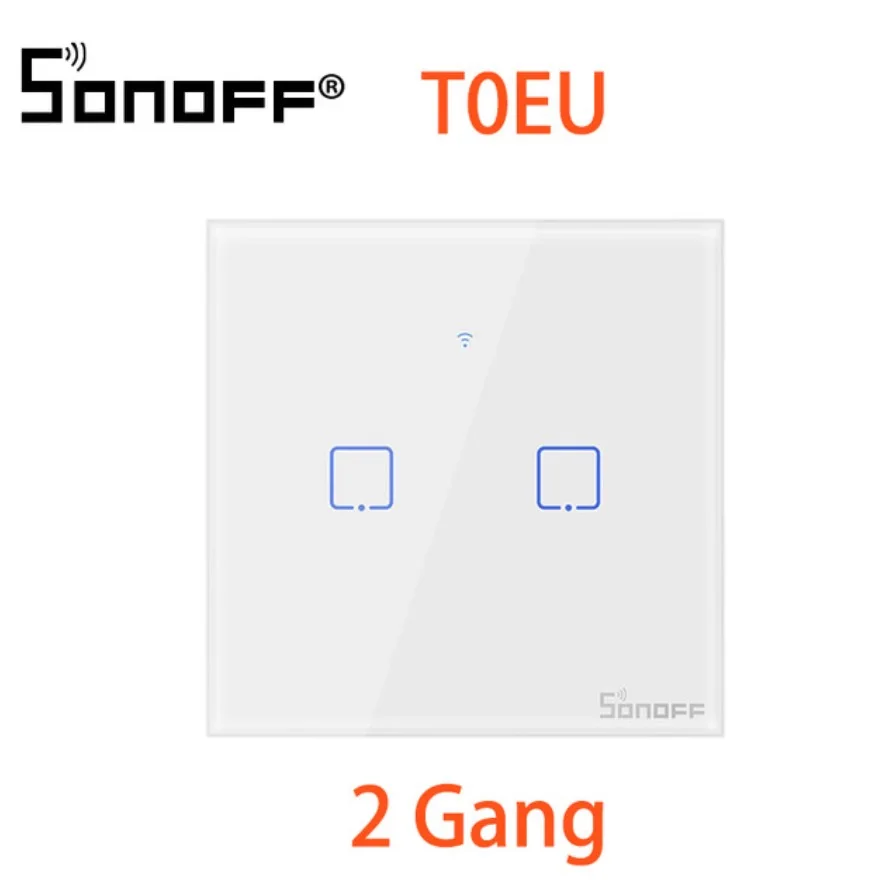 SONOFF T0 ЕС Wifi сенсорный экран переключатель работает с Amazon Alexa/для Google Home/для Google Nest/Роскошная стеклянная панель/светодиодный свет