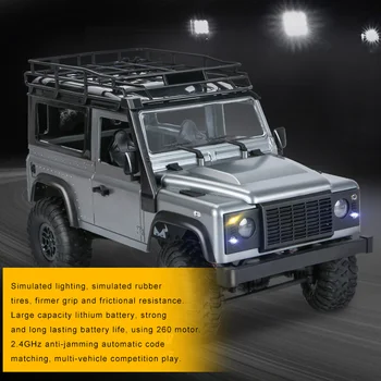 

1/12 4WD Crawler RC Car Off-Road Vehicle Buggy 2.4G Remote Control Toy Model with Lights TSH Shop