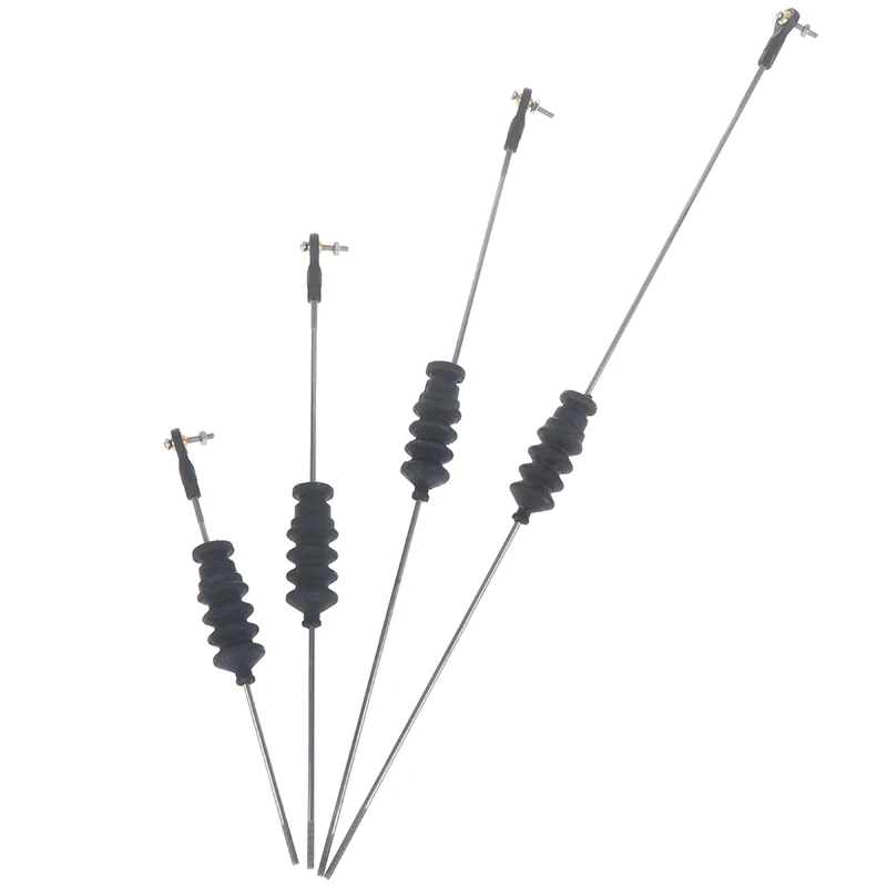 

RC Model Boat Push Rod Kit Include M2 Rod End +Rubber Bellows Seals+M2 Pull Rod