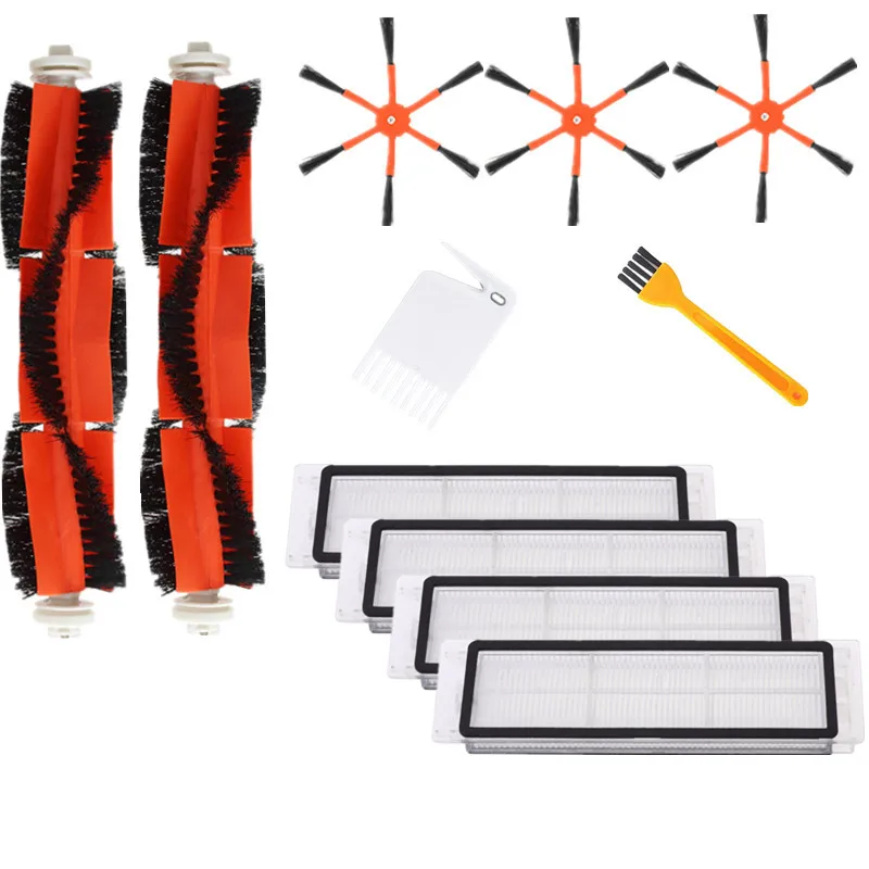 

4 HEPA Filter + 3 Side Brush + 2 Main Brush for Xiaomi MI Robot Vacuum 2 Roborock S50 Vacuum Cleaner Parts Accessories